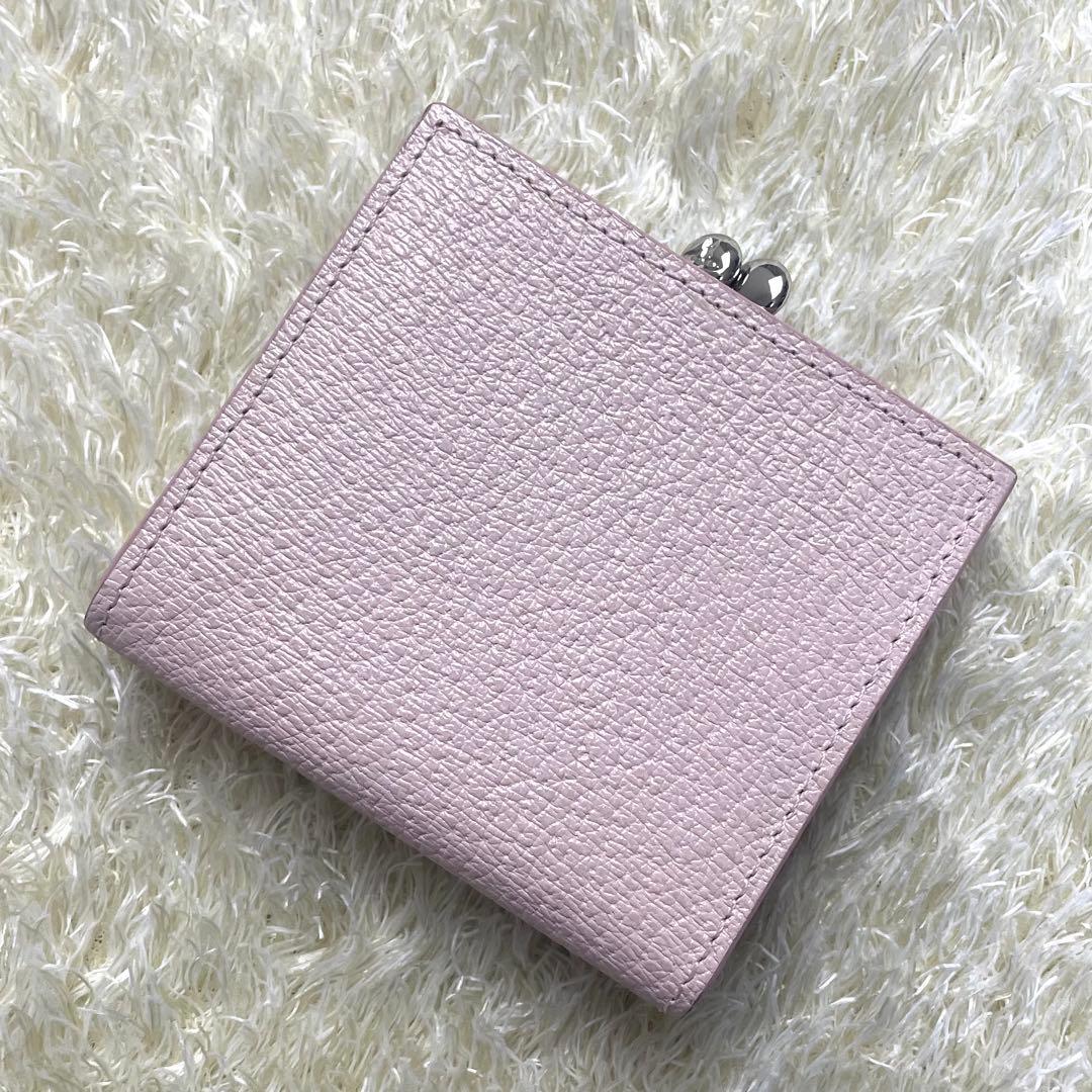 極美品 ヴィヴィアンウエストウッド 折り財布 がま口 EXCUTIVE ピンク