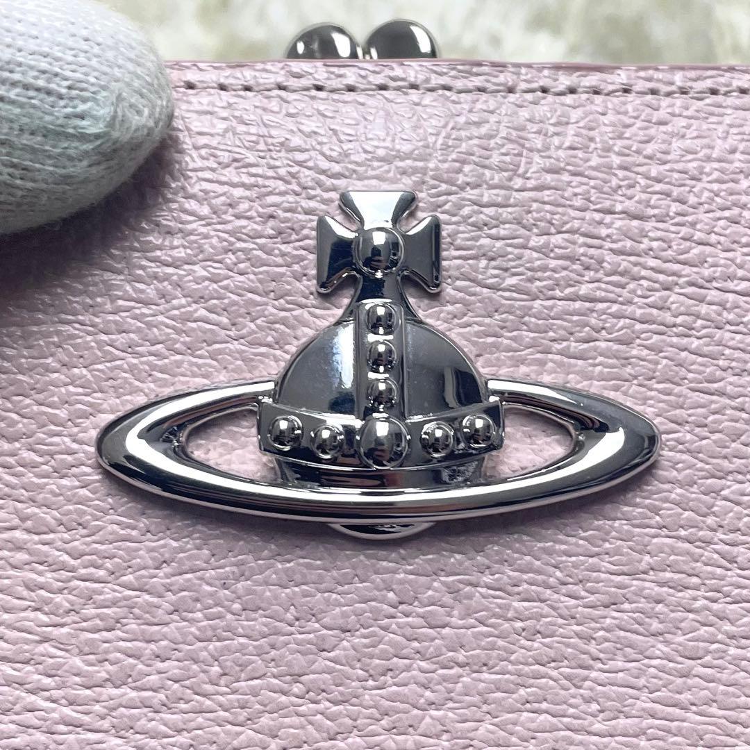 極美品 ヴィヴィアンウエストウッド 折り財布 がま口 EXCUTIVE ピンク