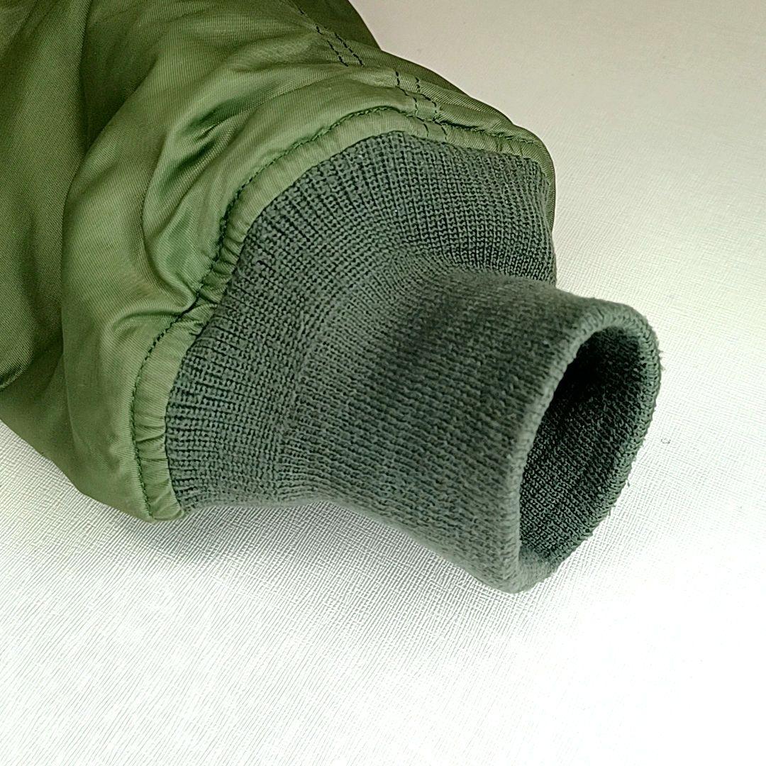 90s美品★XL　KNOX ARMORY　リバーシブル　中綿　MA-1　オリーブ