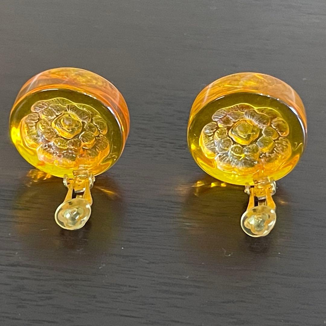 CHANEL シャネル　ヴィンテージ　べっ甲　カメリア　イヤリング＆リング