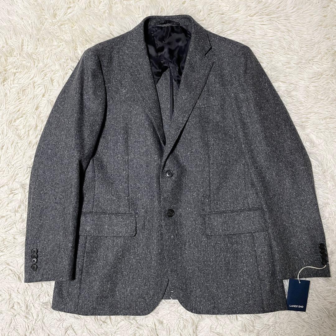 【未使用品】LAND'S END オルメザーノ シルク テーラードジャケット