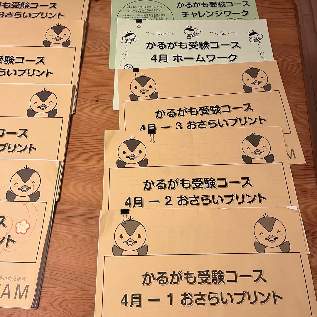TAM小学校受験☆お受験コース年長8ヶ月分プリント　ペーパー対策に☆