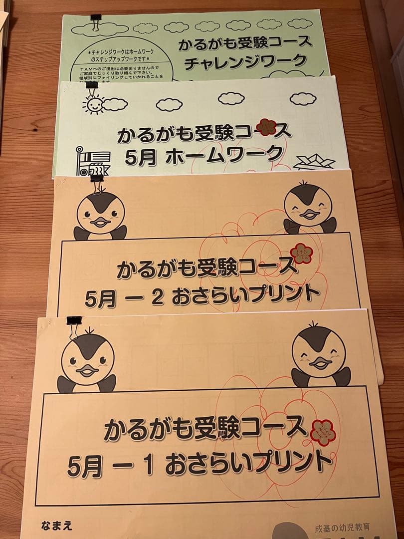 TAM小学校受験☆お受験コース年長8ヶ月分プリント　ペーパー対策に☆