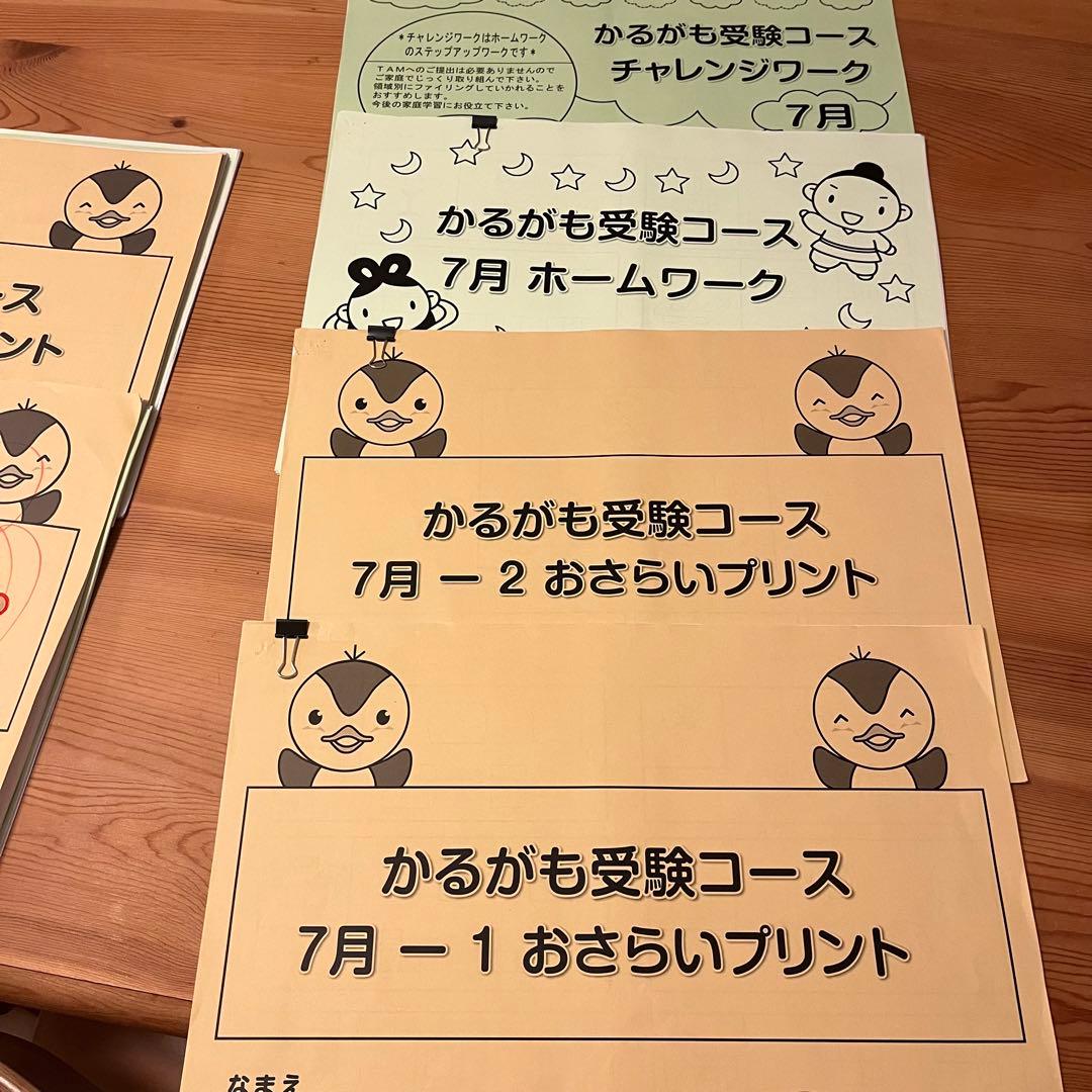 TAM小学校受験☆お受験コース年長8ヶ月分プリント　ペーパー対策に☆