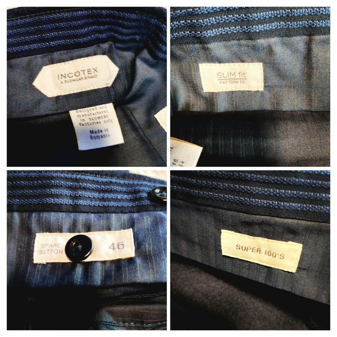 【極美品】BARNEYS NEWYORK INCOTEX セットアップ ウール