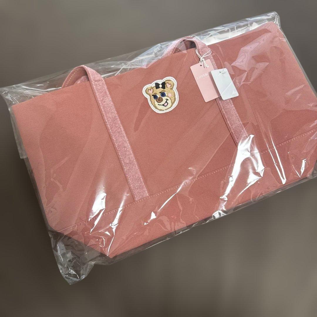 フェイラー　オールドテディガール　ワッペントートバッグ　ピンク　大　新品未使用