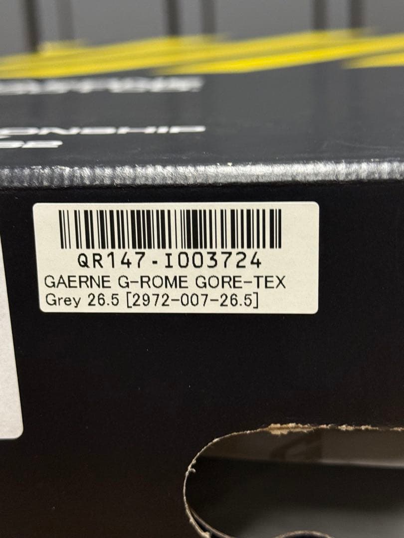 GAERNE【防水】Gローム ゴアテックス グレー　26.5cm