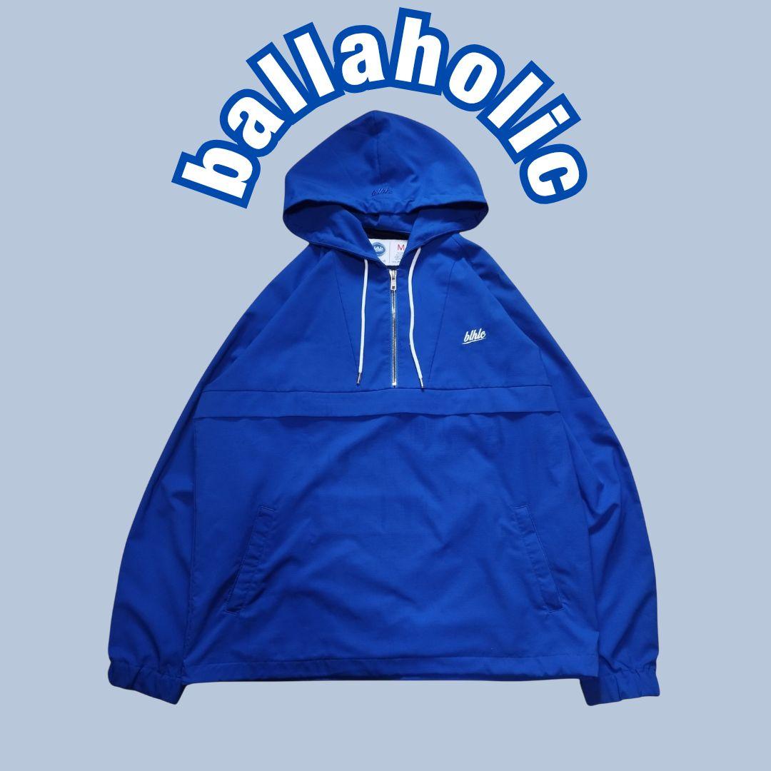 美品　ボーラホリック　ballaholic　トップス　フード　ハーフジップ　薄手
