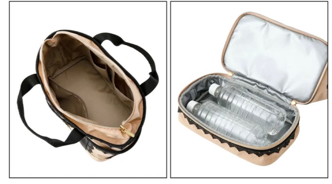 超美品☆エムユースポーツ エレガントキュートな肉球柄パンチングレースカートバック