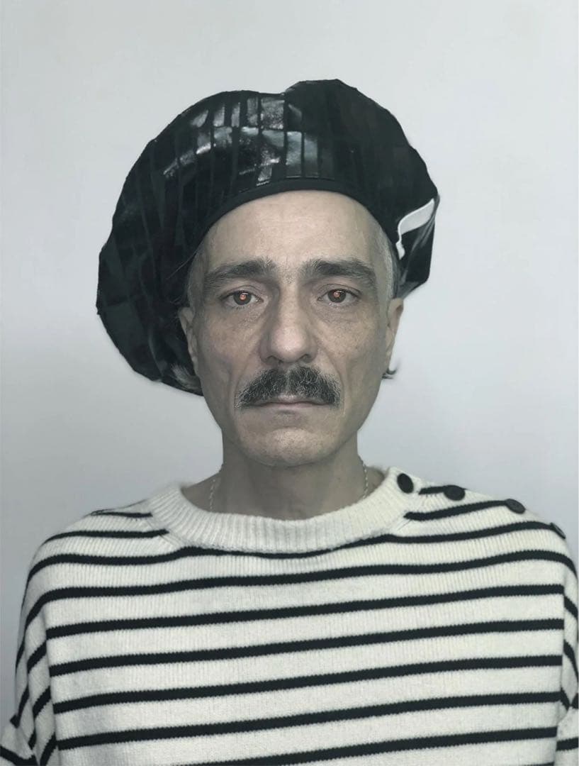 HIZUNE ヒヅメ　ベレー帽　 帽子　黒　comme des garcons