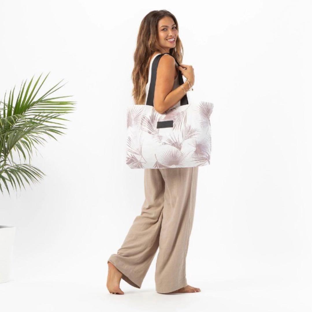 アロハコレクション　ホロホロトート(リバーシブル) フラバッグ　ピンクゴールド