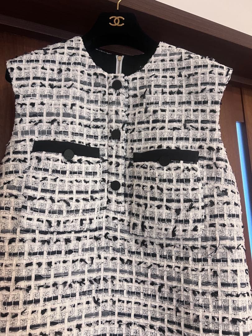 アドーア ADORE BLACK LABEL デニムツイード ワンピース　現行品