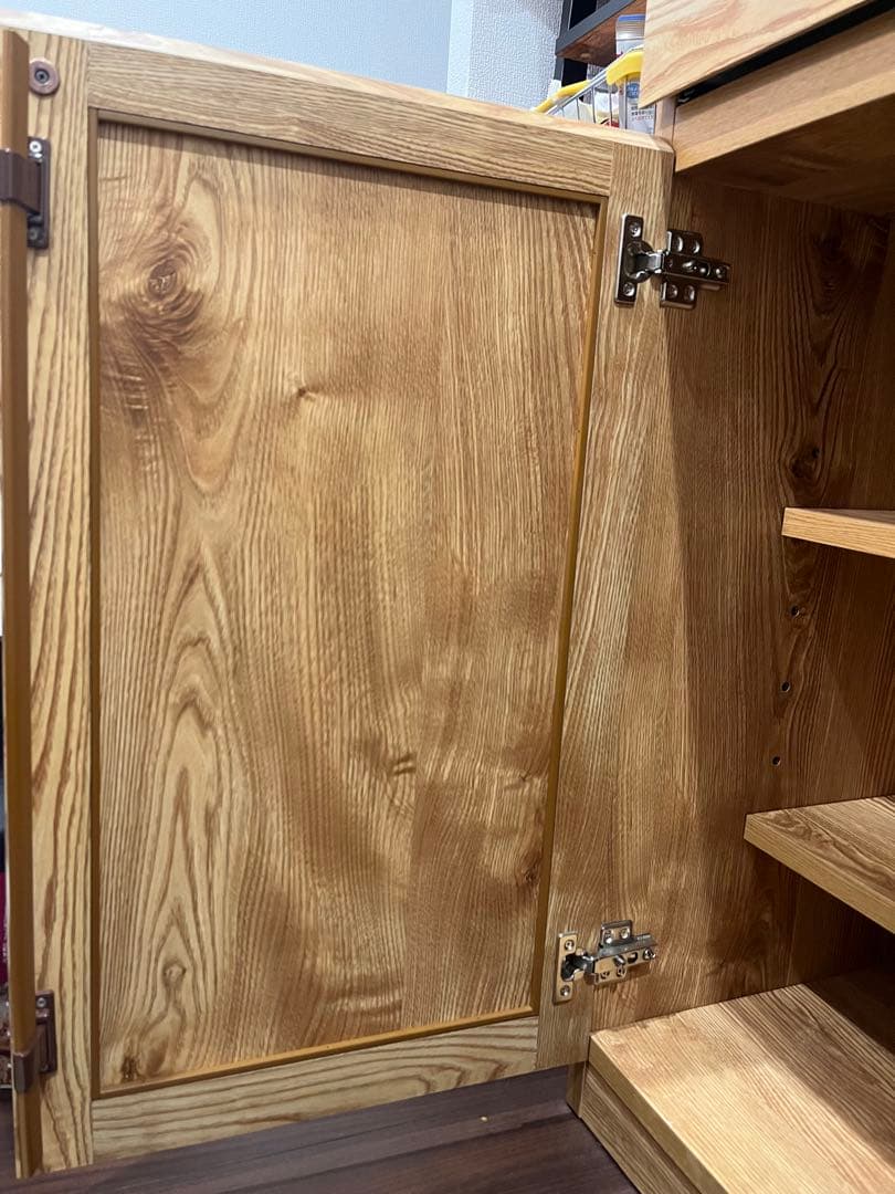 LOWYA 耐震ラッチ付き食器棚 120cm