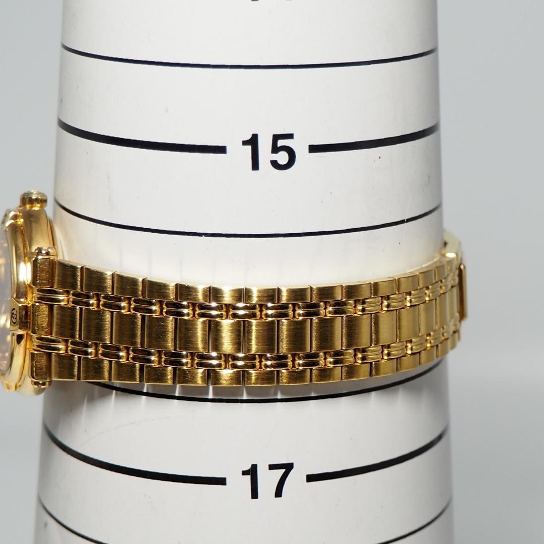 美品 グッチ GUCCI 9200L ゴールド文字盤 デイト 腕時計 H418