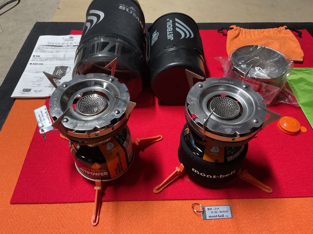 JETBOIL SUMO BK動作良好美品とZIP0.8BKダブルセット一体収納