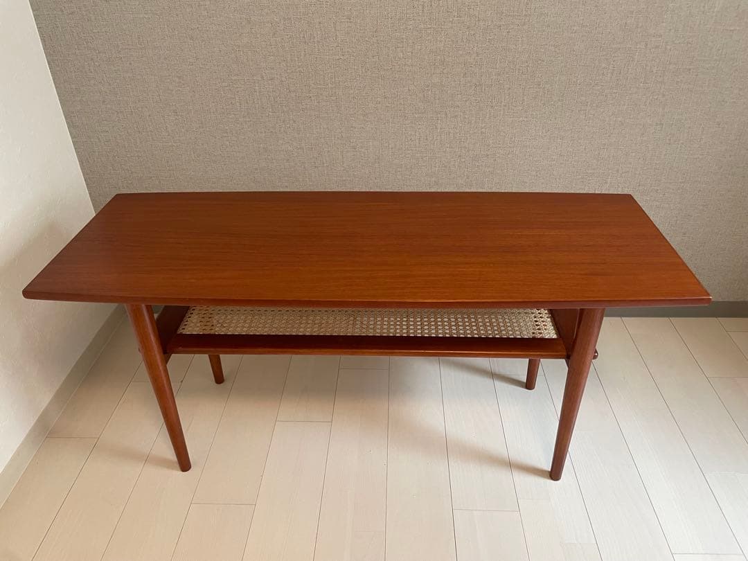 アクタス　H.W.F. ローテーブル　マホガニー材/メンテナンスワックス