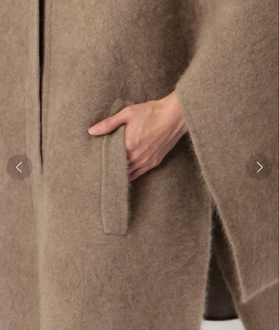 に*！様 ETRE TOKYO エトレトウキョウ　スリットスリーブニットポンチョ