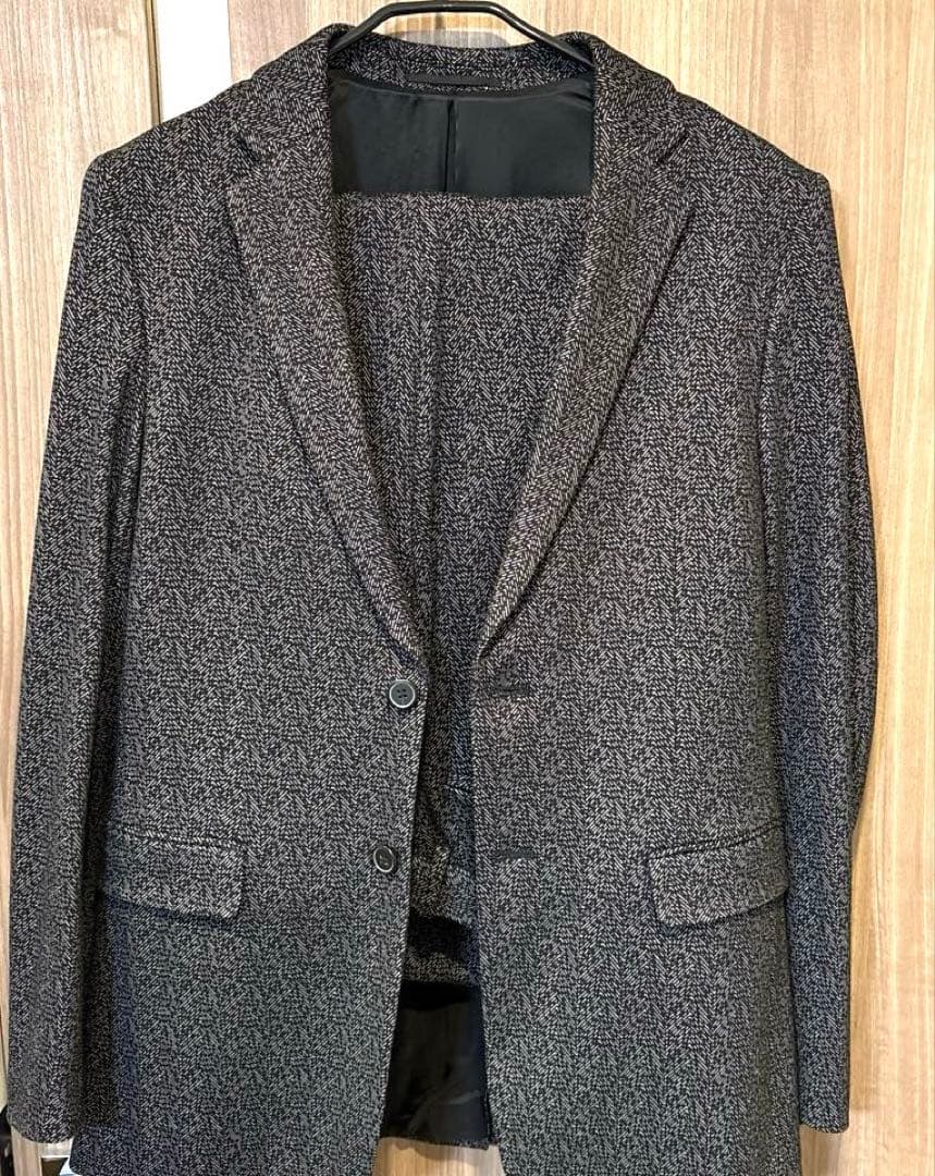 【極美品】theoryセオリー　メンズ　セットアップ　グレイ