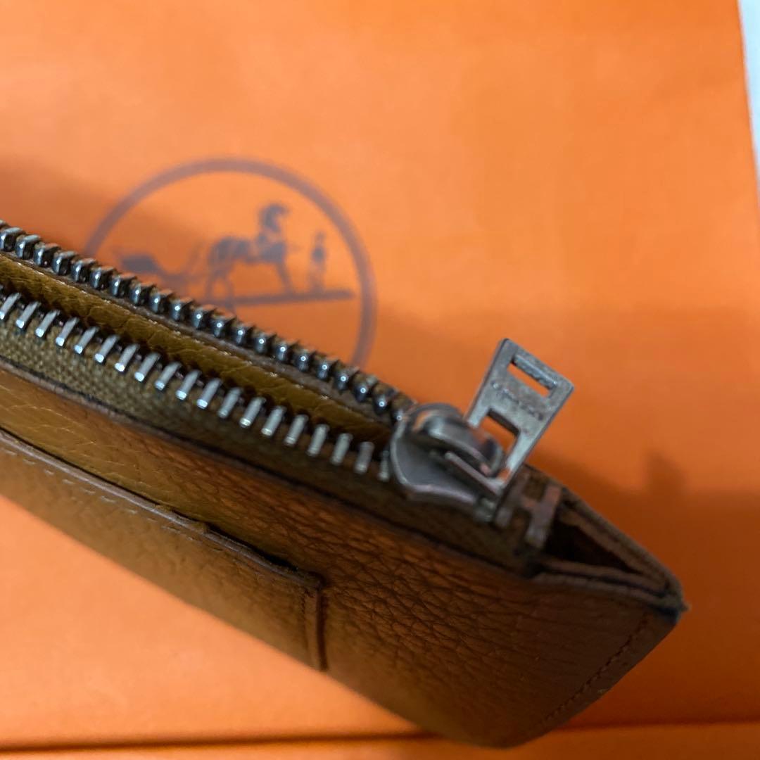 最終値引 HERMÈS (エルメス)ドゴン水色 レザー 長財布 箱付き