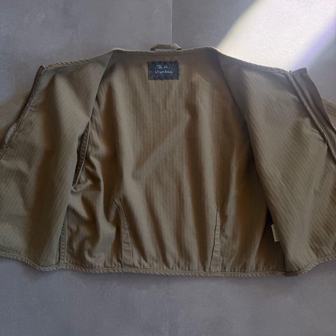 【本日限定SALE価格✨】RonHerman ノーカラー ジップアップ ブルゾン