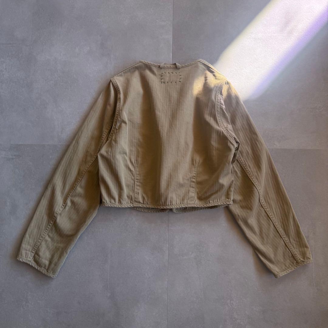 【本日限定SALE価格✨】RonHerman ノーカラー ジップアップ ブルゾン