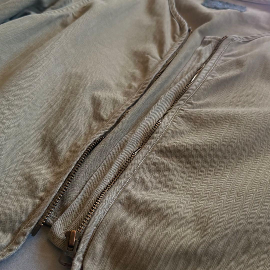 【本日限定SALE価格✨】RonHerman ノーカラー ジップアップ ブルゾン