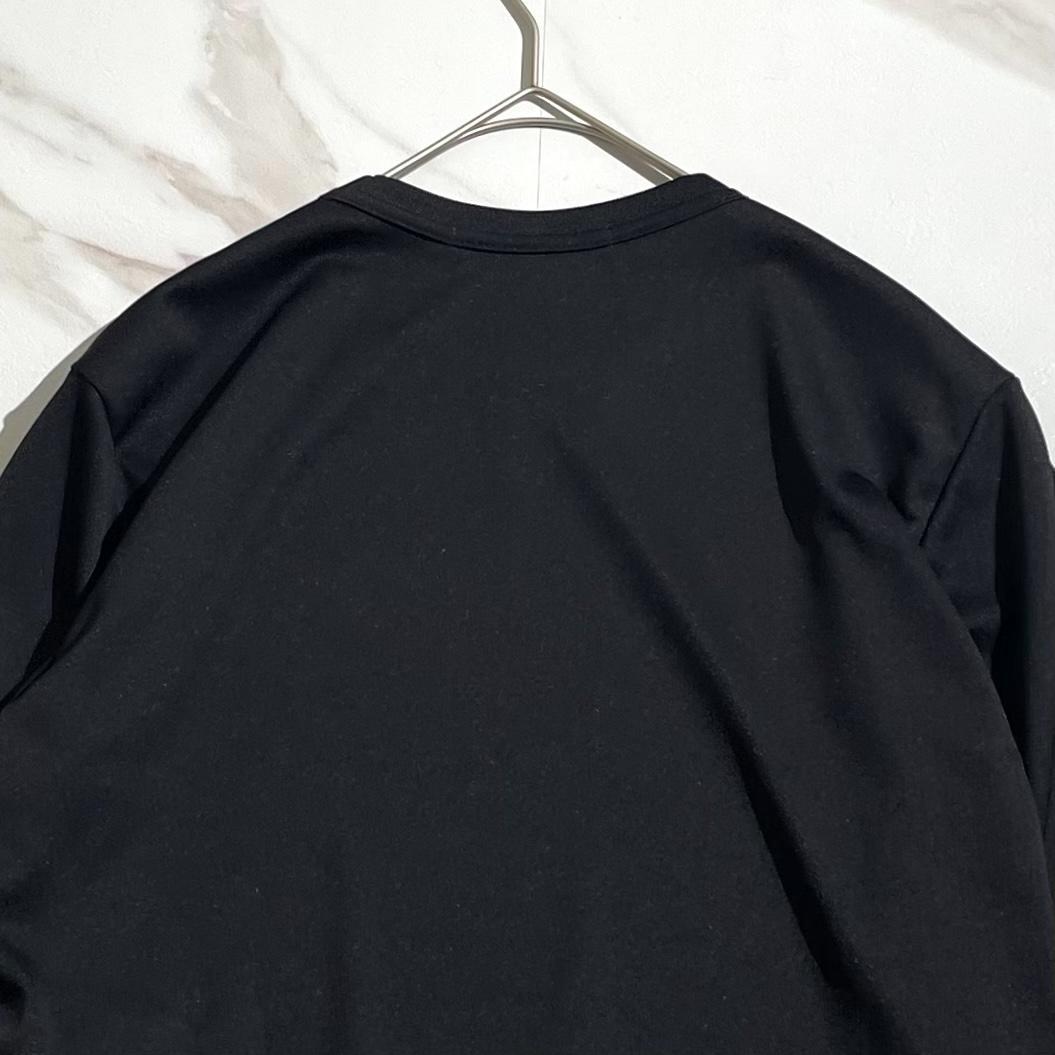 25ss 極美品　コムデギャルソン　3Dメッシュパーツ付き　ロングカットソー　黒