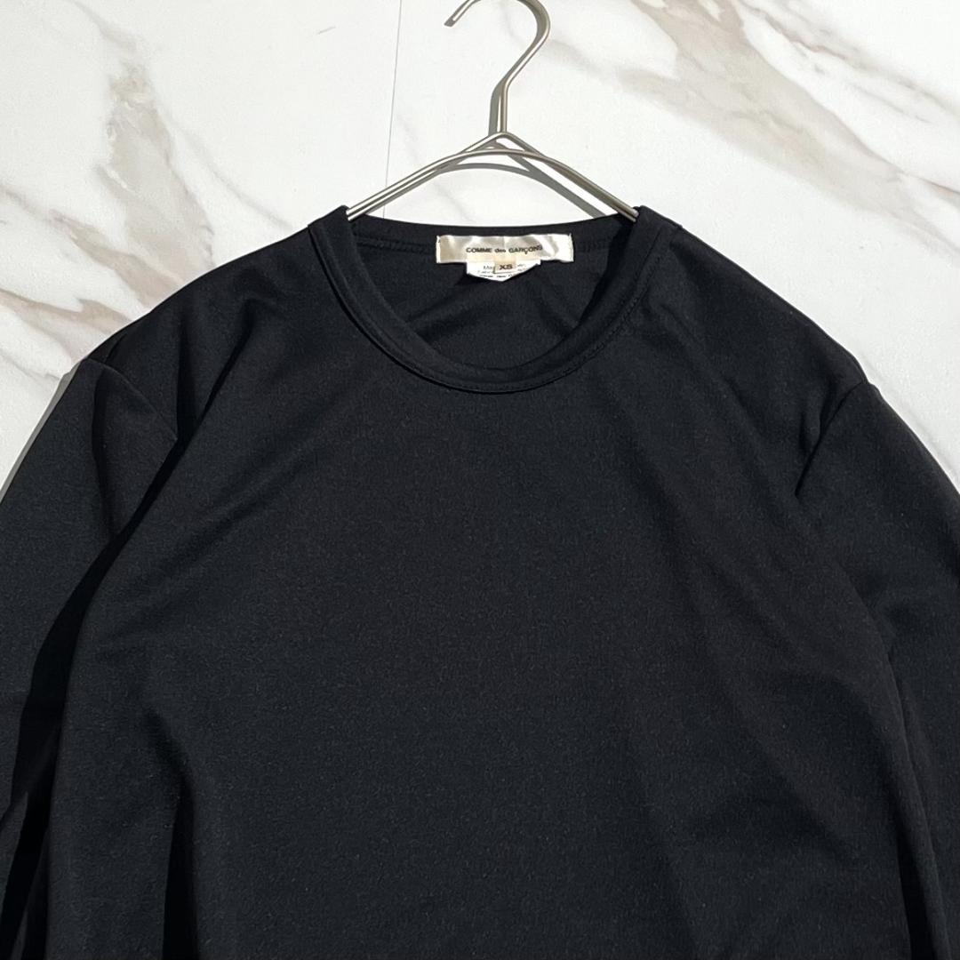 25ss 極美品　コムデギャルソン　3Dメッシュパーツ付き　ロングカットソー　黒