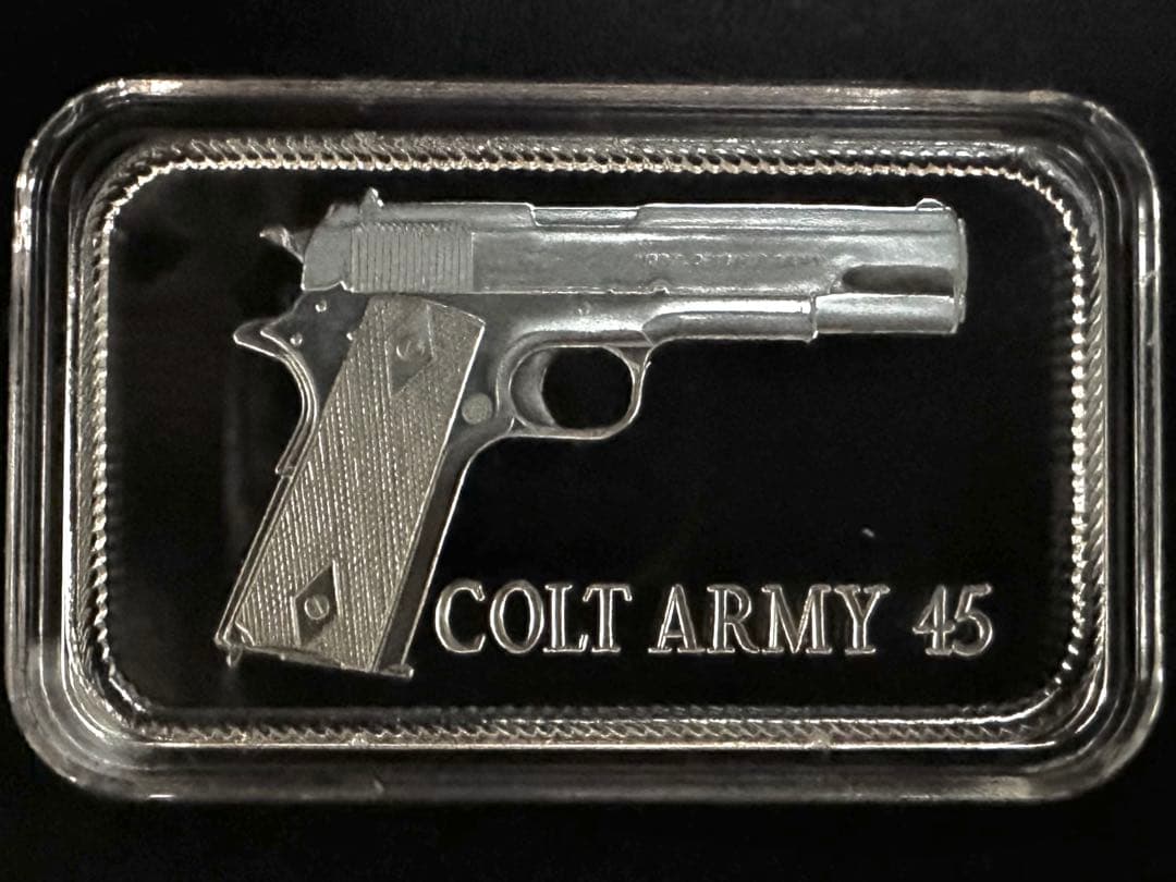1oz純銀バー COLT ARMY 45 コルトアーミー45 Mad Mules