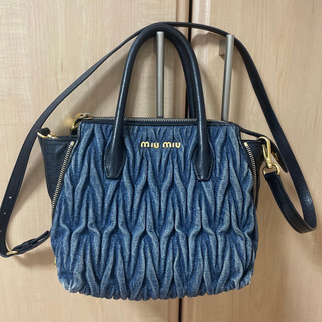 専用☆MIUMIU☆デニムショルダーバッグ☆マテラッセ☆ミュウミュウ