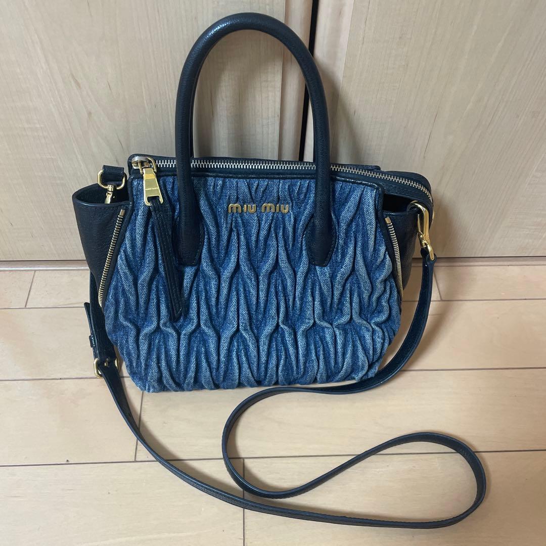 専用☆MIUMIU☆デニムショルダーバッグ☆マテラッセ☆ミュウミュウ