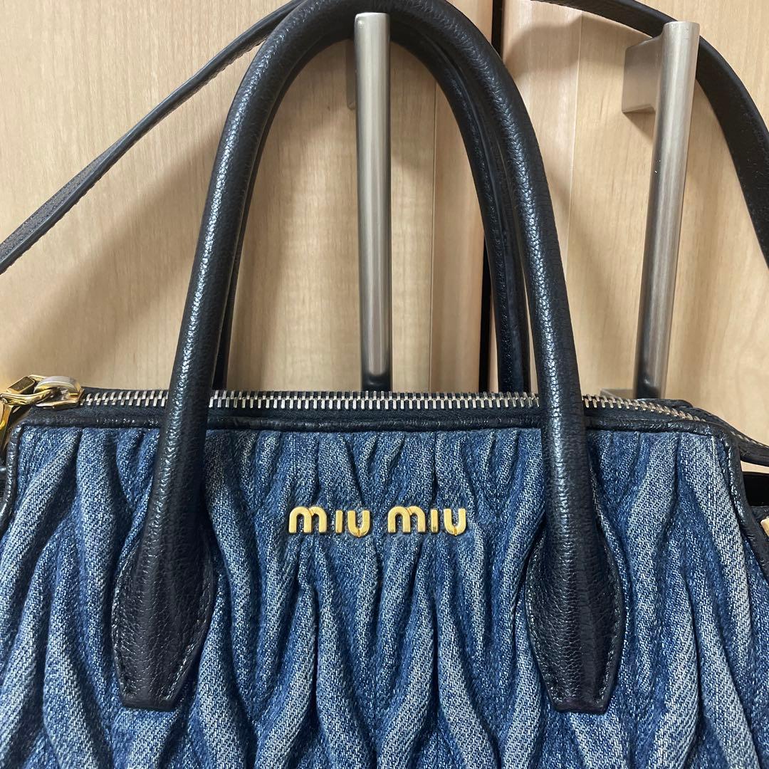 専用☆MIUMIU☆デニムショルダーバッグ☆マテラッセ☆ミュウミュウ
