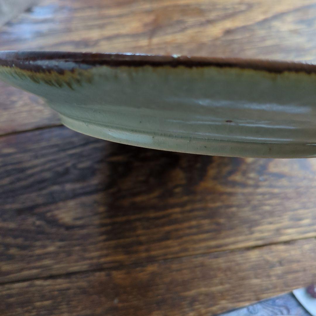 市野吉記コウホ窒　安南手　食器　ラウンドプレート　２枚セット　新品