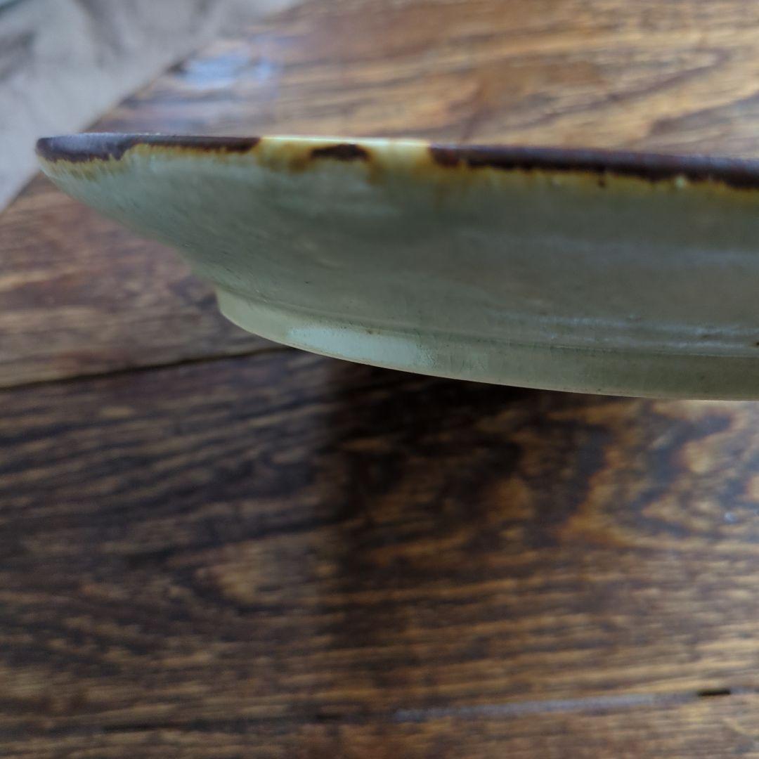 市野吉記コウホ窒　安南手　食器　ラウンドプレート　２枚セット　新品