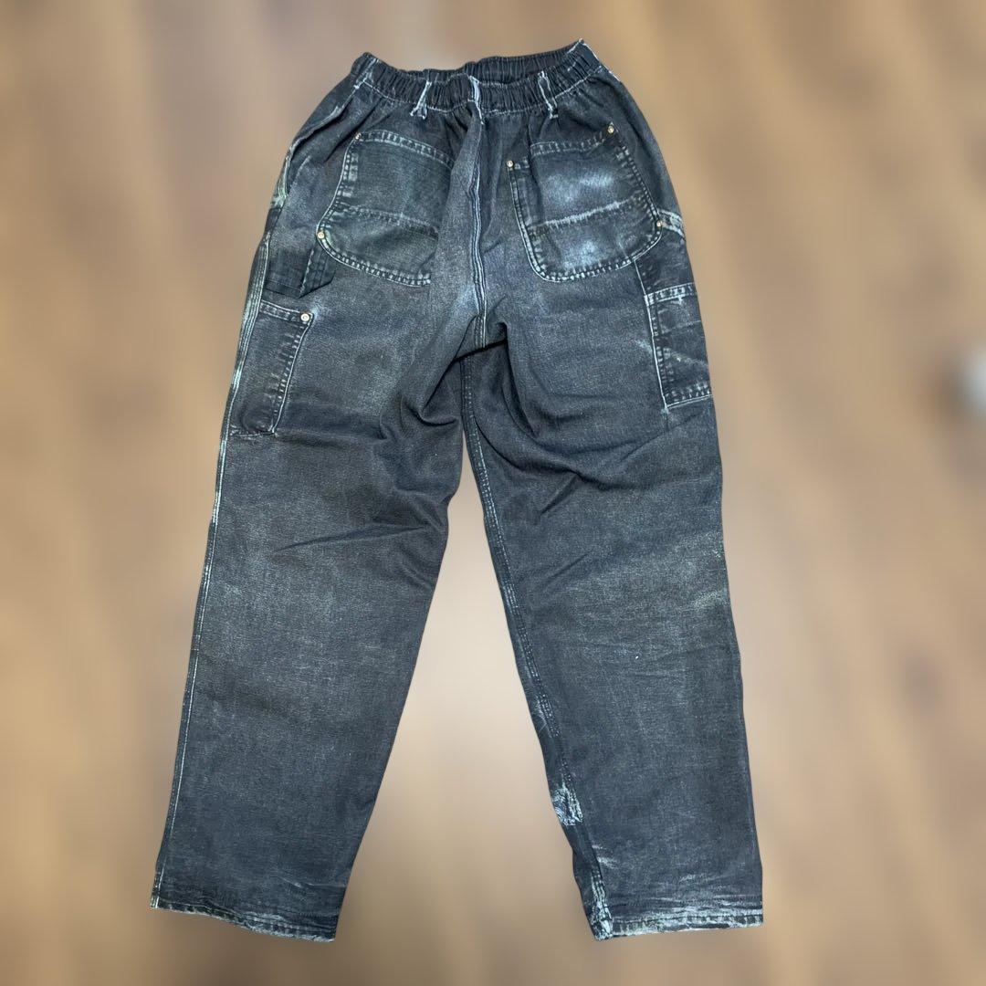 三軒茶屋アス激レア❗️us アス　カーハート　転写ダブルニーイージーパンツ