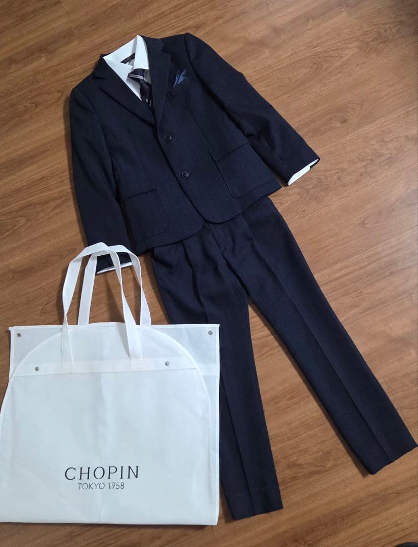 【美品】CHOPIN フォーマル スーツ フォーマル 中学 受験 卒服 男子