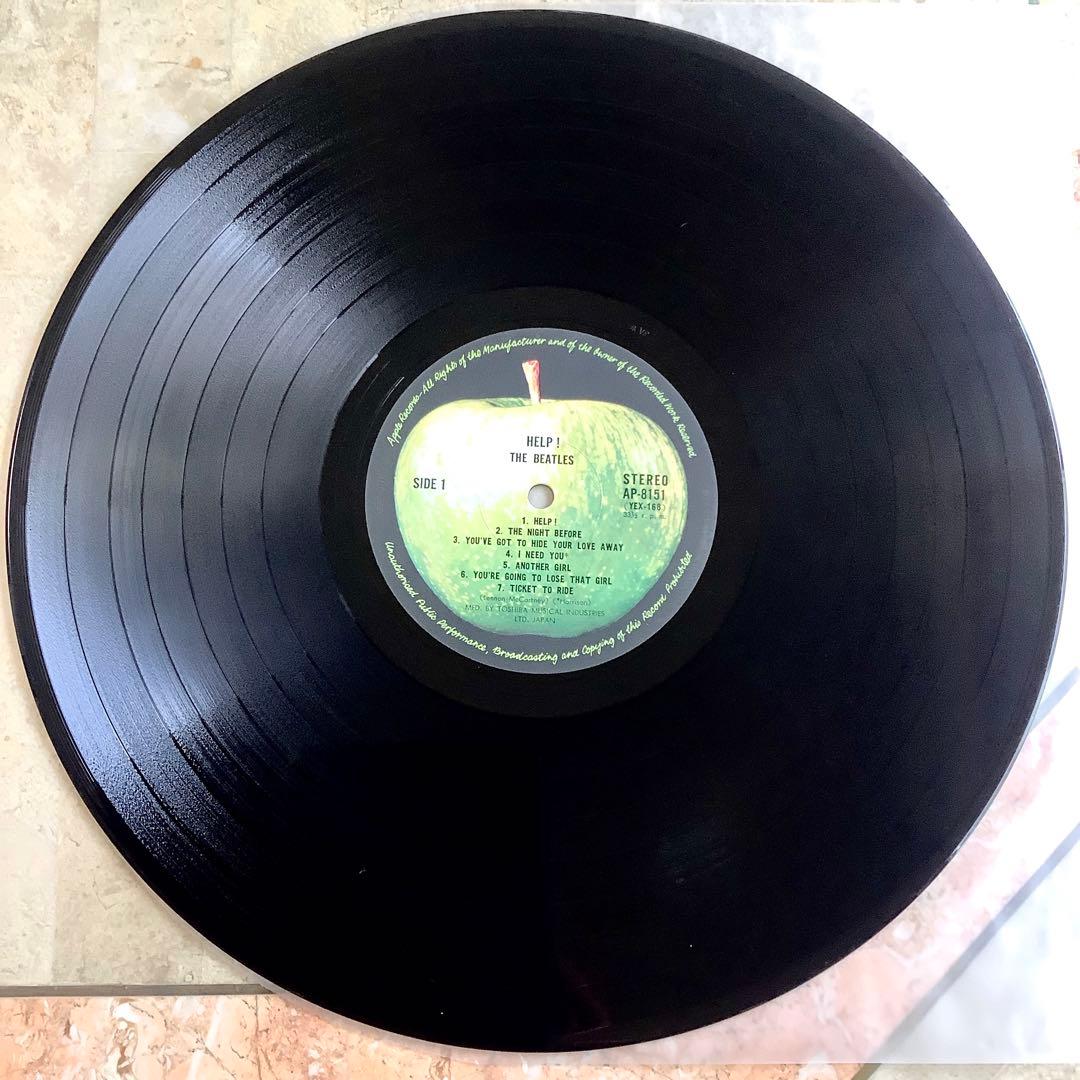 極美品! レア! 1969年発売 ビートルズ ヘルプ! 補充票付 曲目リスト票付