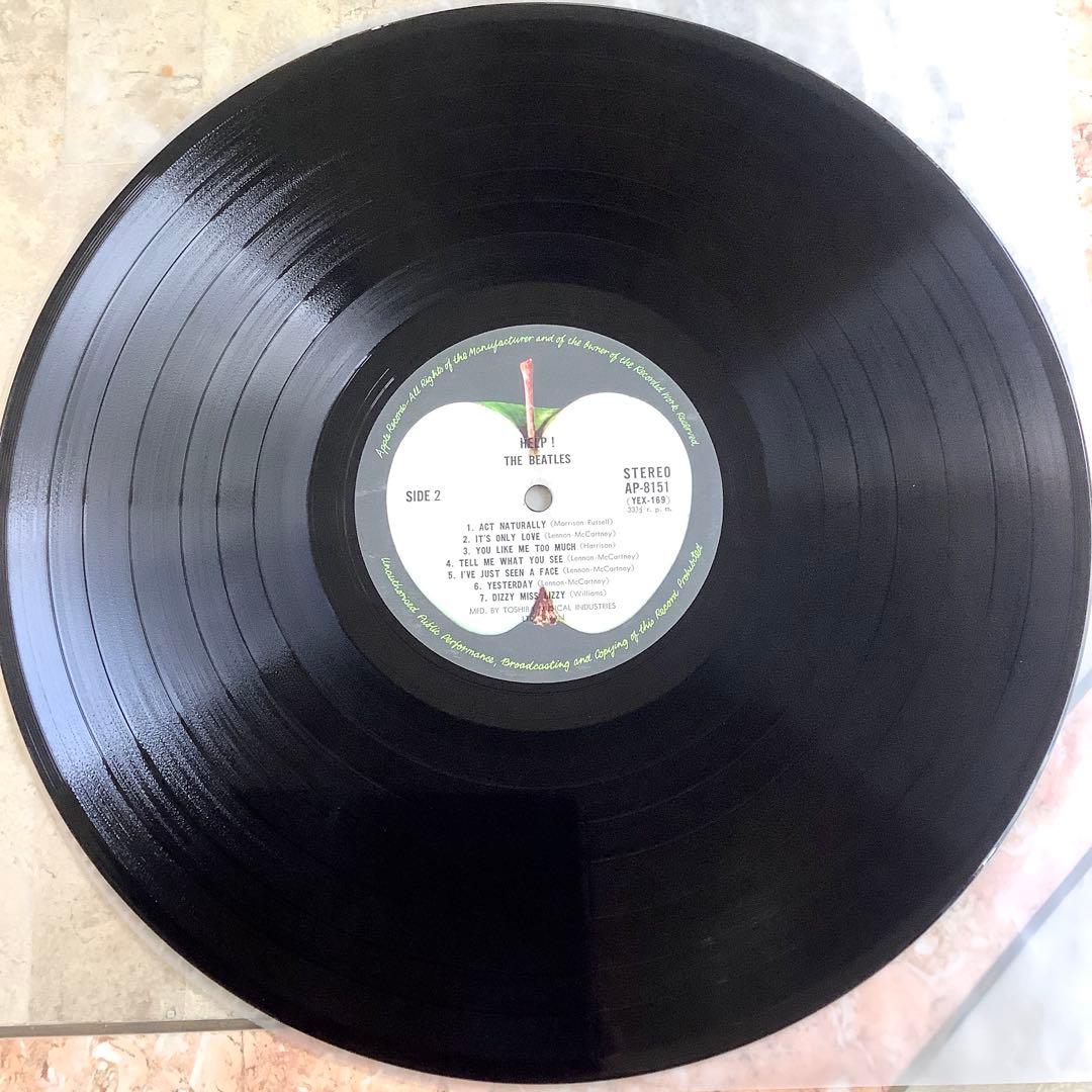 極美品! レア! 1969年発売 ビートルズ ヘルプ! 補充票付 曲目リスト票付