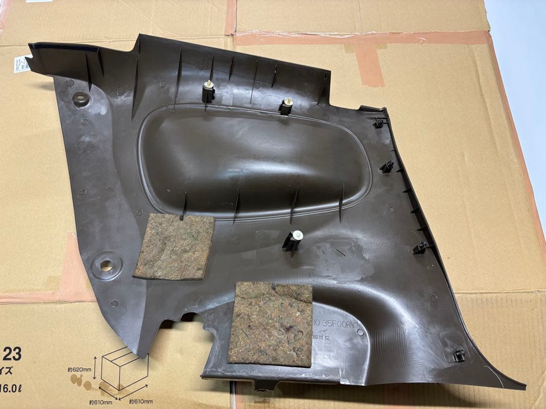 茶内装 日産 S13 シルビア リア クウォーター パネル トリム 内張り 内装