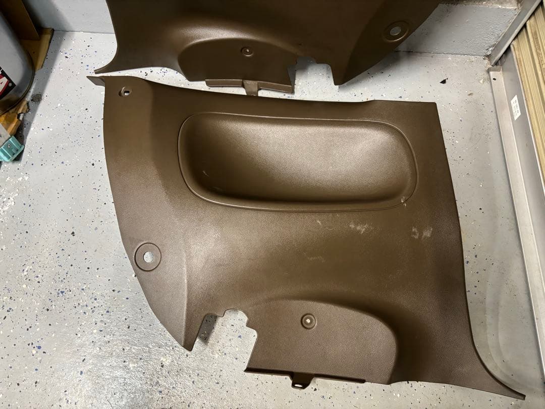 茶内装 日産 S13 シルビア リア クウォーター パネル トリム 内張り 内装