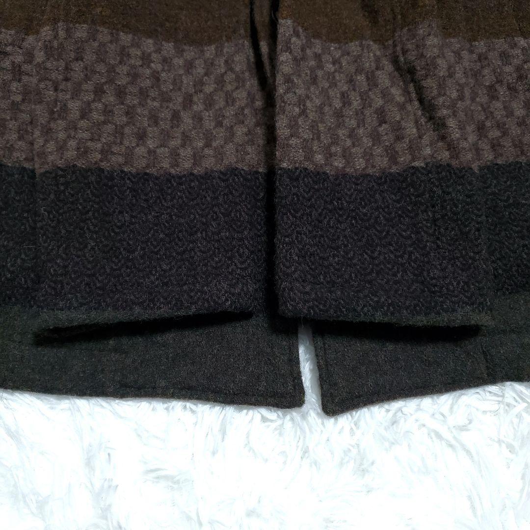 美品✨CALEE　キャリー　ドビーボーダー　ロングコート　ペイズリー　L