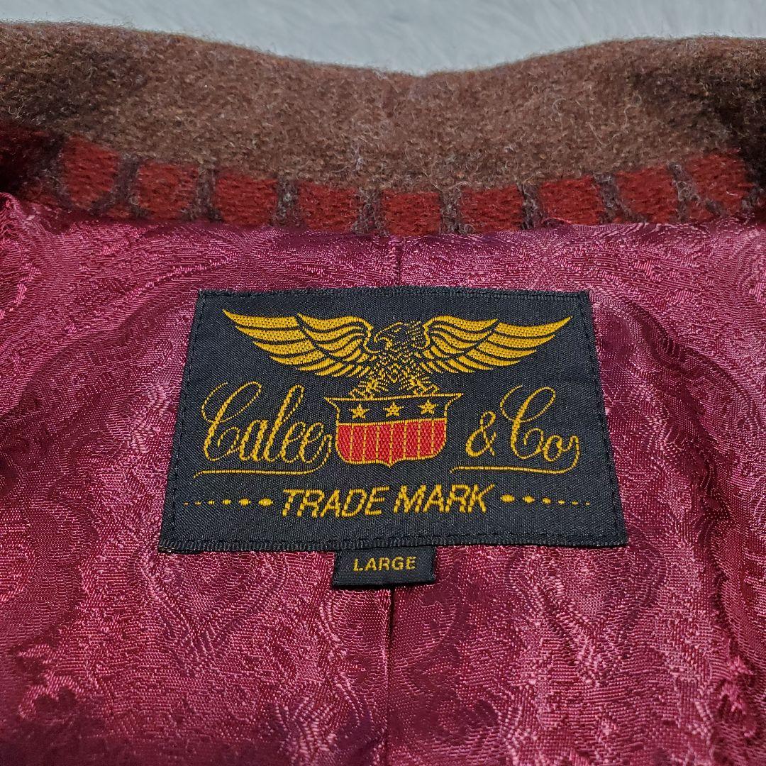 美品✨CALEE　キャリー　ドビーボーダー　ロングコート　ペイズリー　L