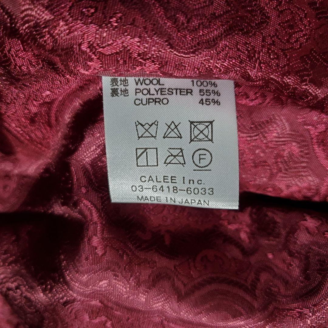 美品✨CALEE　キャリー　ドビーボーダー　ロングコート　ペイズリー　L