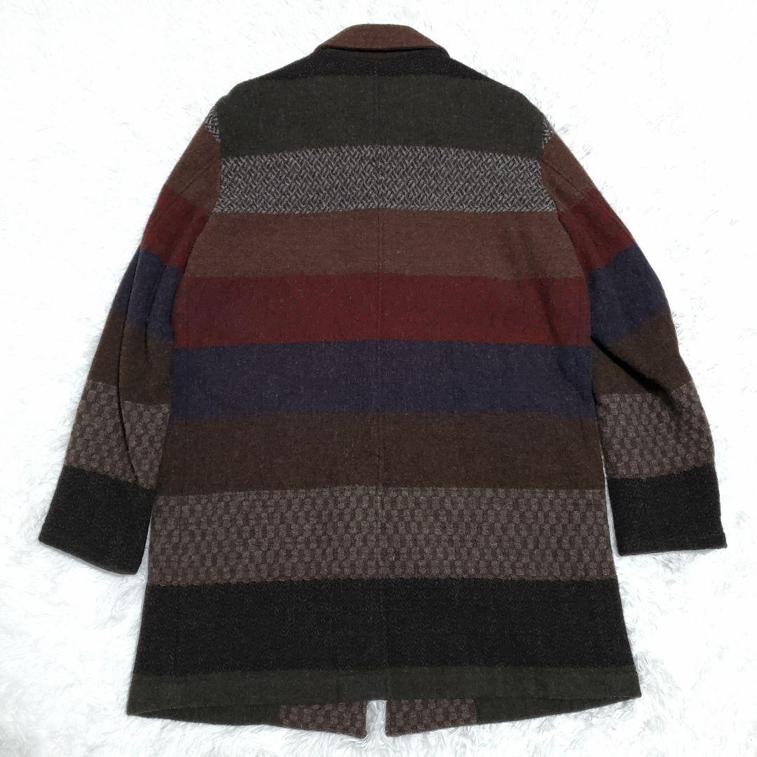 美品✨CALEE　キャリー　ドビーボーダー　ロングコート　ペイズリー　L