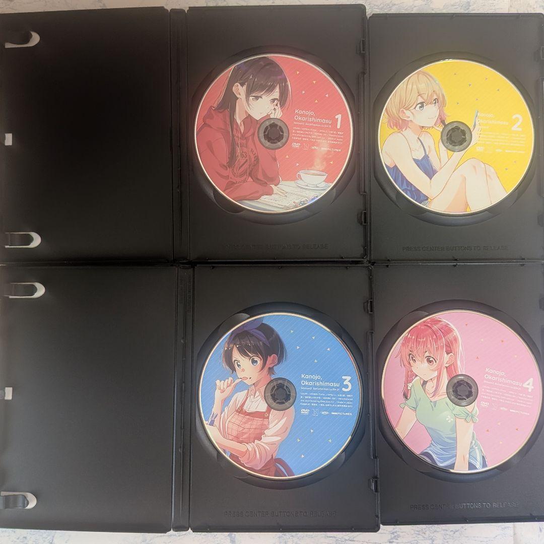 DVD　彼女、お借りします　1期、2期、3期　全12巻　新品ケース付