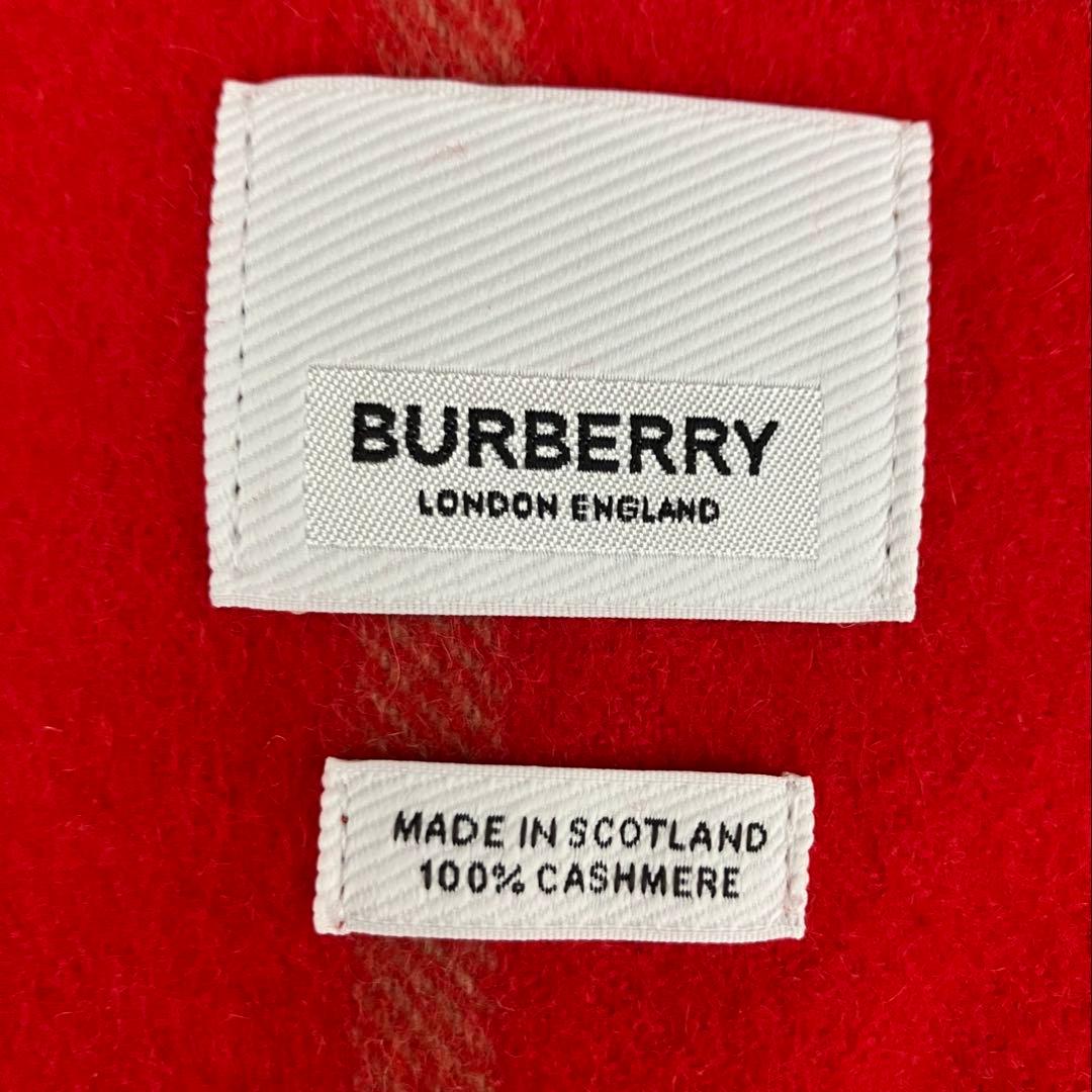 BURBERRY バーバリー　カシミヤ 100%チェック柄マフラー 未使用品