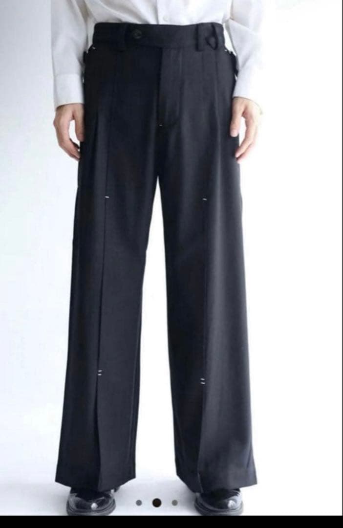 NULLUS 24AW WOOLBLENDTAILORED TROUSERパンツ