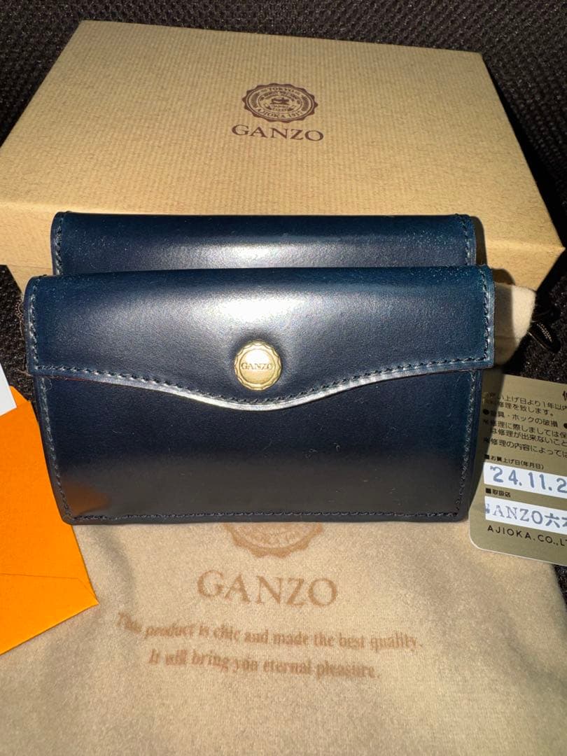 【未使用】ganzo六本木店限定スマート三つ折りウォレット