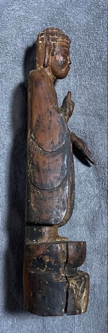 アンティーク　木製仏像