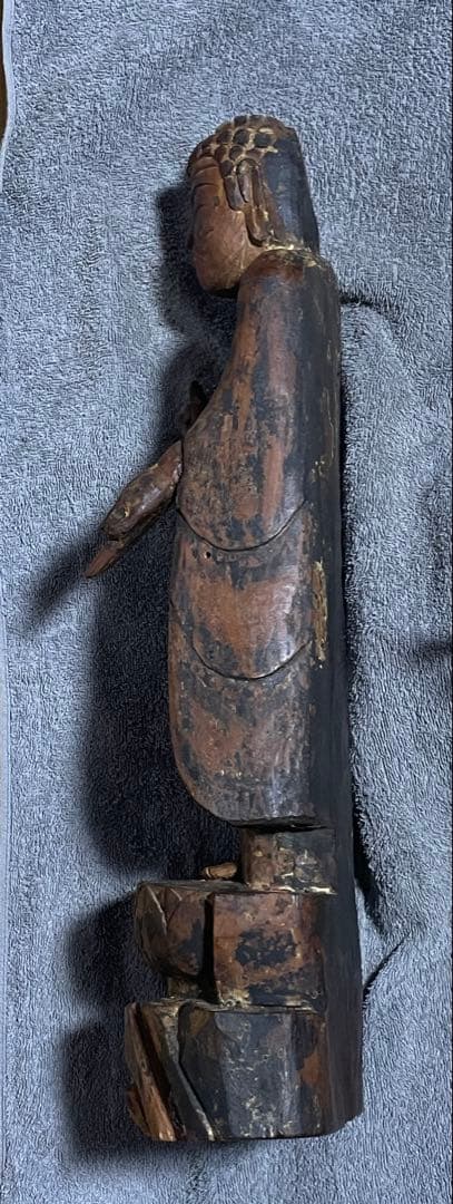 アンティーク　木製仏像